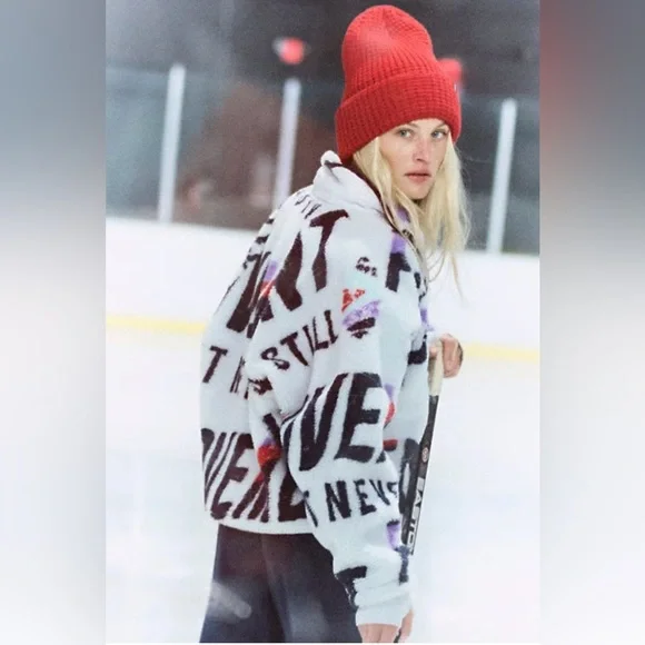 NWT size XS Free People Movement Printed Hit The Slopes pullover jacket